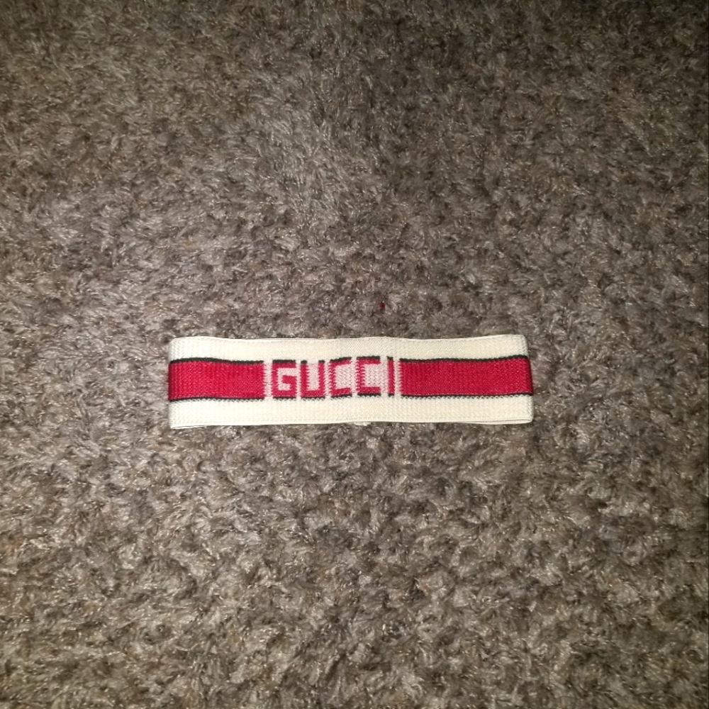 Gucci Red/White 80s Styled Elastic Headband